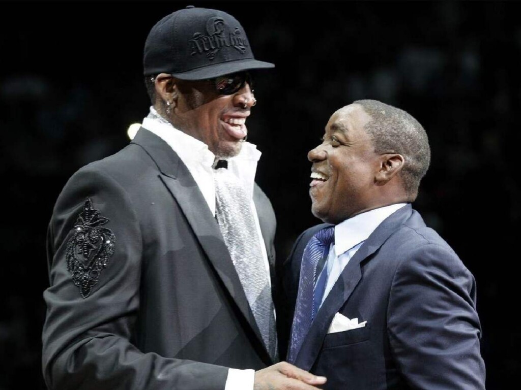 Dennis Rodman and Isiah Thomas