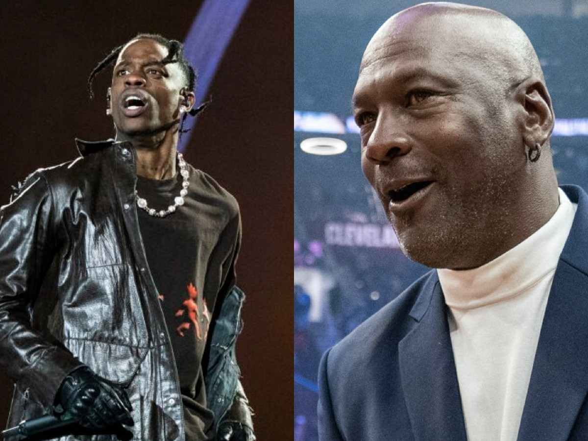 “So broke, he doing anything these days” – Michael Jordan links up with Travis Scott ahead of rapper’s new album, NBA Twitter in DISBELIEF