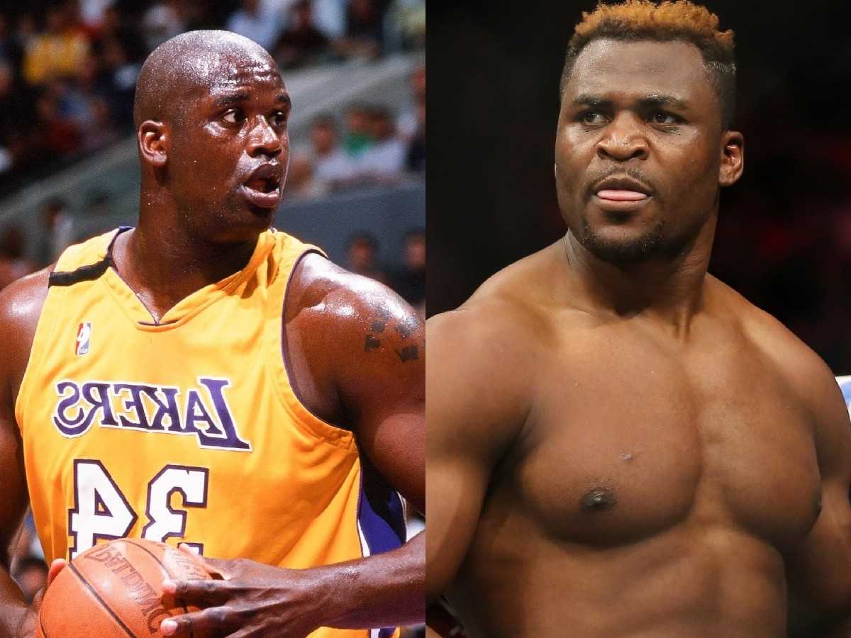 WATCH: $400 million worth NBA star Shaquille O’Neal baffled after seeing Francis Ngannou’s fat percentage