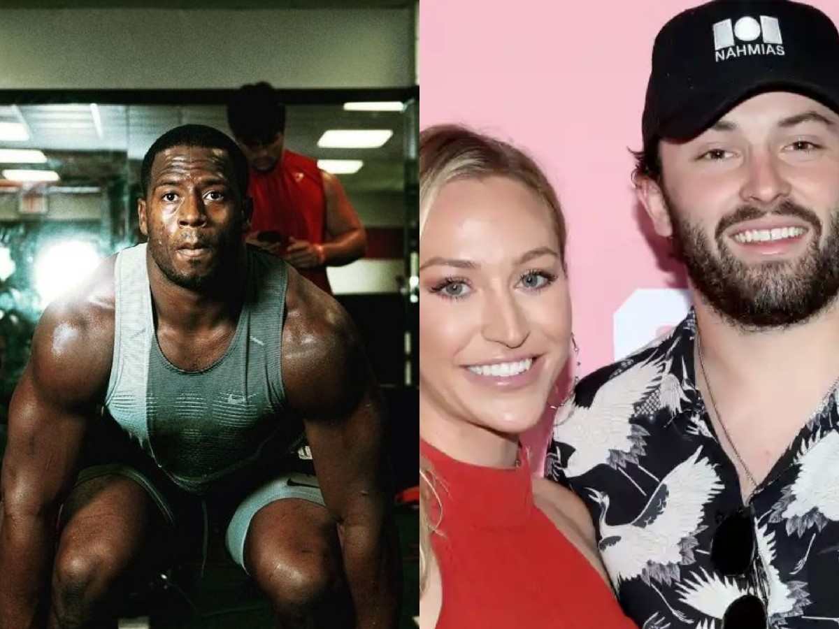 Bucs QB Baker Mayfield’s wife sends a BOLD message to Browns RB Nick Chubb on his fiery ‘workout’ post