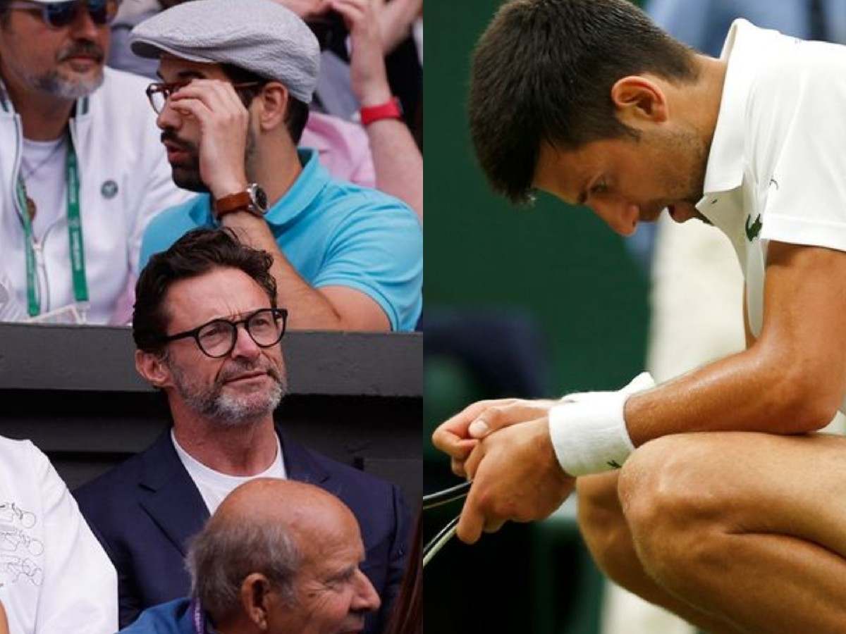 “All dressed up for nothing”- Wolverine fame Hugh Jackman trolled mercilessly for supporting Novak Djokovic from his box in the Wimbledon finals against Carlos Alcaraz