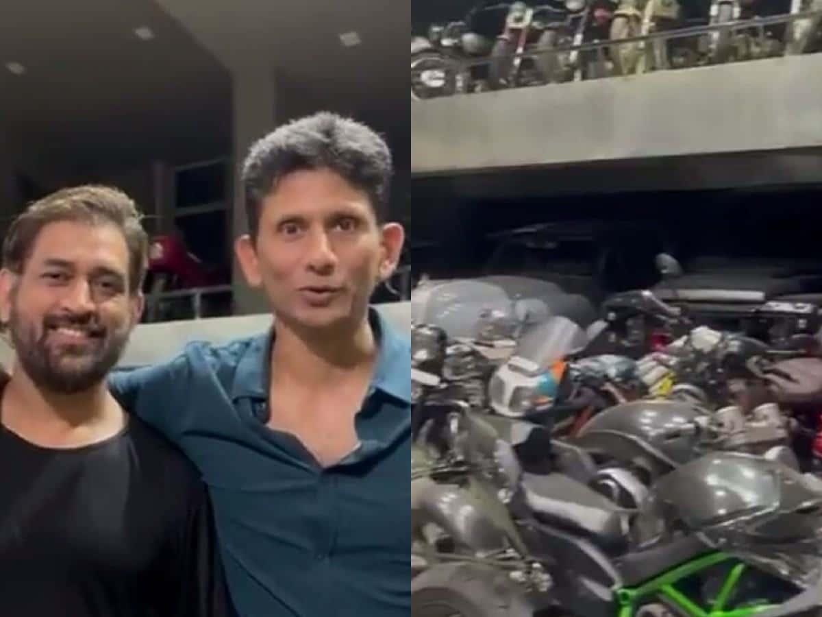 WATCH: Ventakesh Prasad blown away by “CRAZIEST” MS Dhoni’s showroom-like bike collection in his Ranchi farmhouse