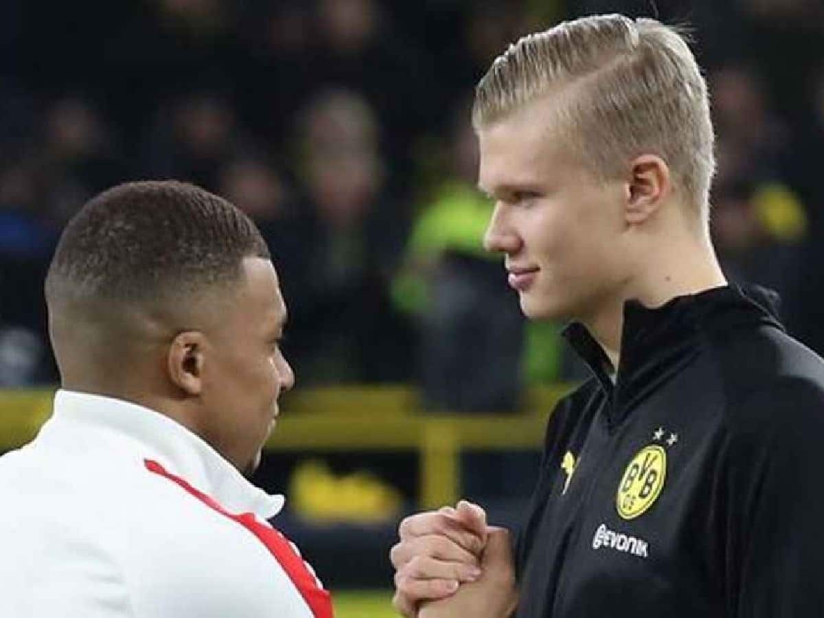 Erling Haaland and Kylian Mbappe