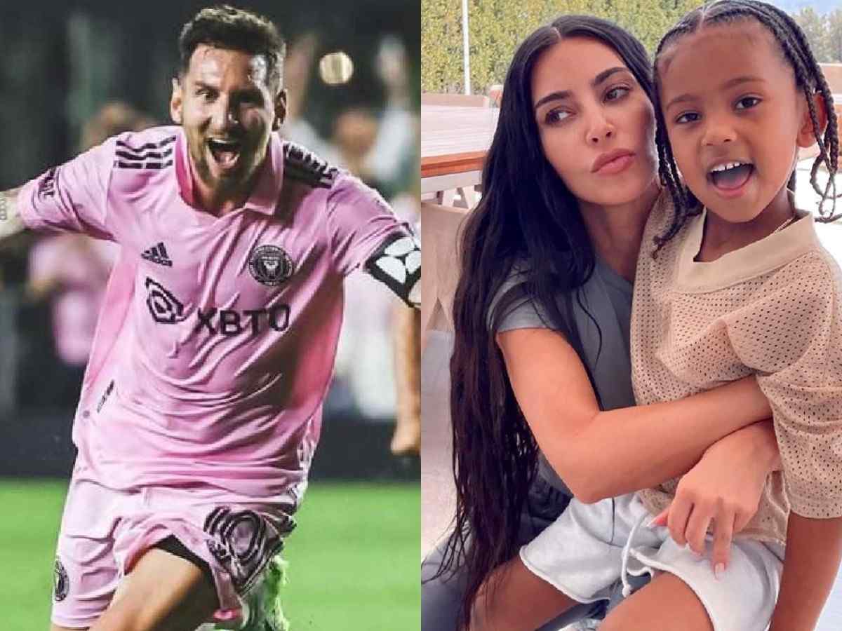 WATCH: Kim Kardashian brings his son to watch Lionel Messi’s debut match at Inter Miami, says he’s big Messi fan