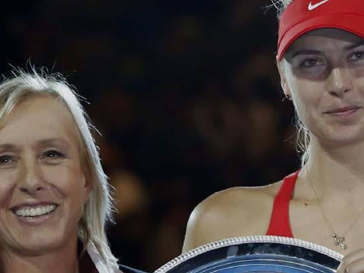 WATCH: Maria Sharapova reveals how Martina Navratilova influenced her to leave Russia for her tennis career