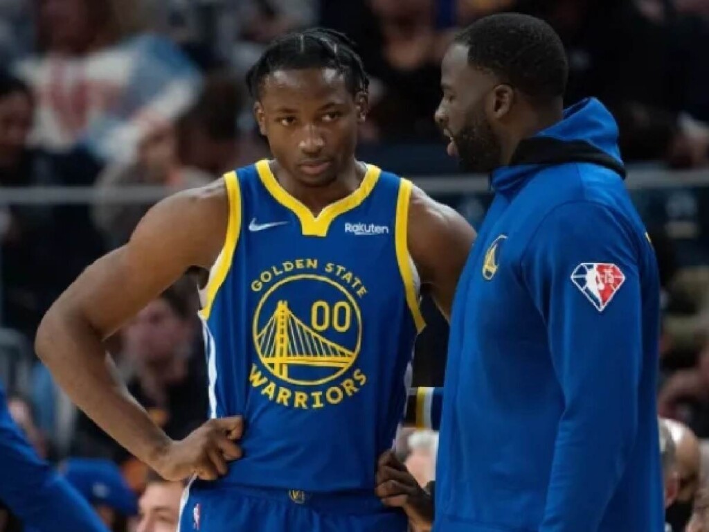 Jonathan Kuminga and Draymond Green (Credits: Kyle Terada-USA TODAY Sports)