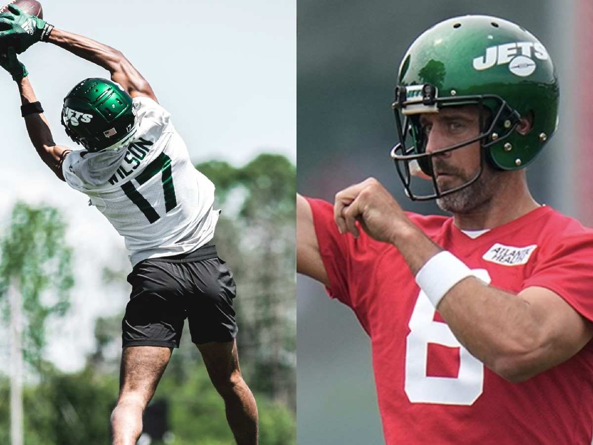 WATCH: Aaron Rodgers’ accurate throw to set up Garrett Wilson’s EMPHATIC catch at Jets’ training camp has instigated New York fans’ Super Bowl hopes once again