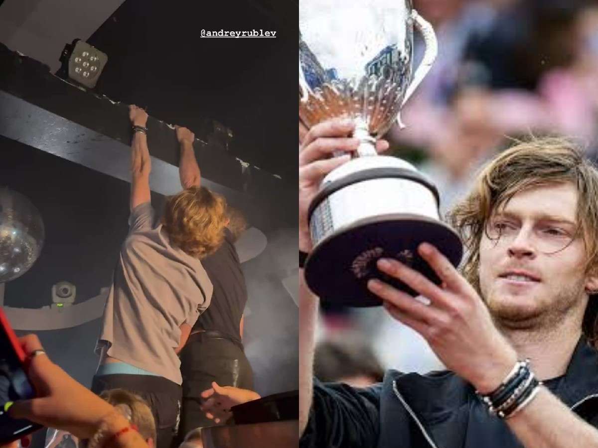 WATCH: Andrey Rublev’s unique celebration goes viral as he does pull-ups at nightclub after Swedish Open victory