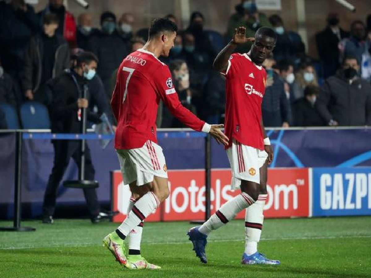 Cristiano Ronaldo and Eric Bailly