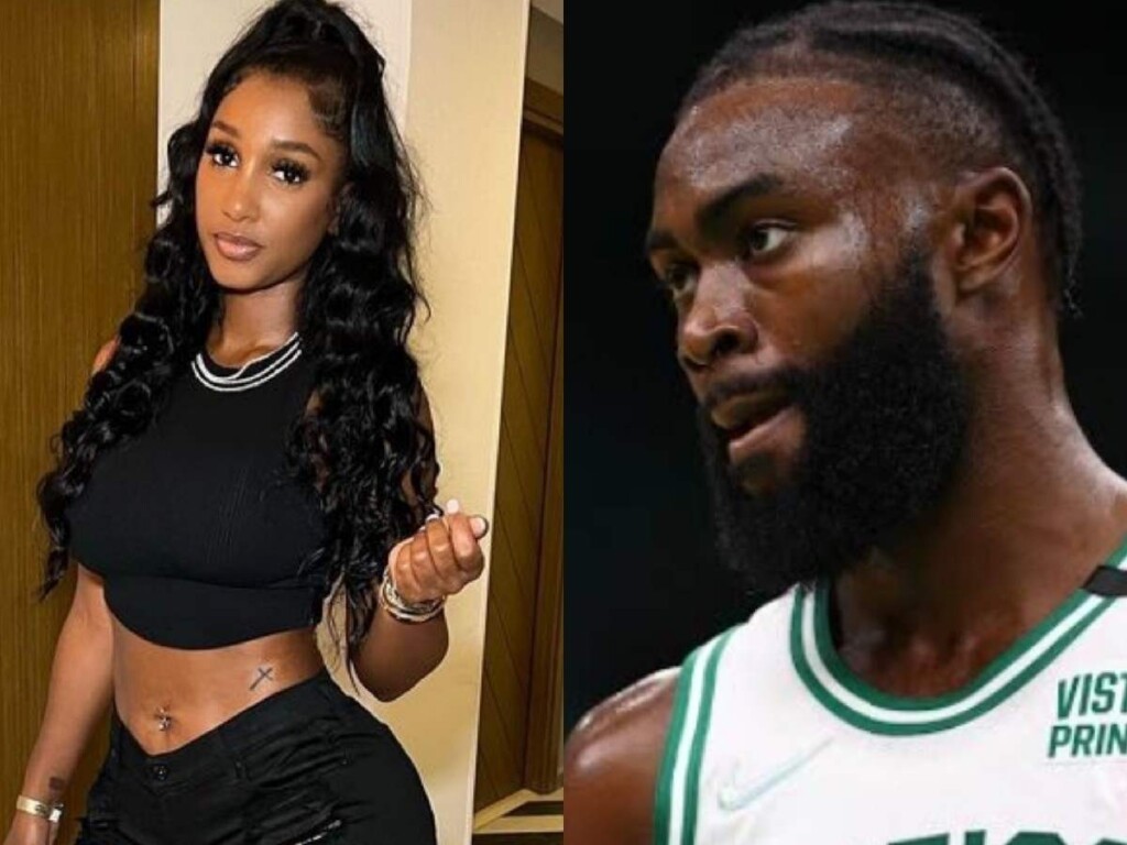 Bernice Burgos and Jaylen Brown 