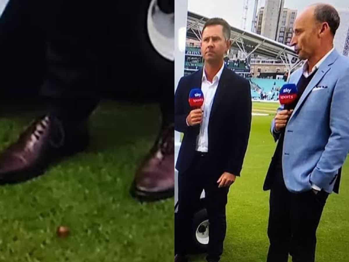 WATCH: Ricky Ponting left fuming after he was hit by GRAPES by a section of rowdy English fans during 5th Ashes Test