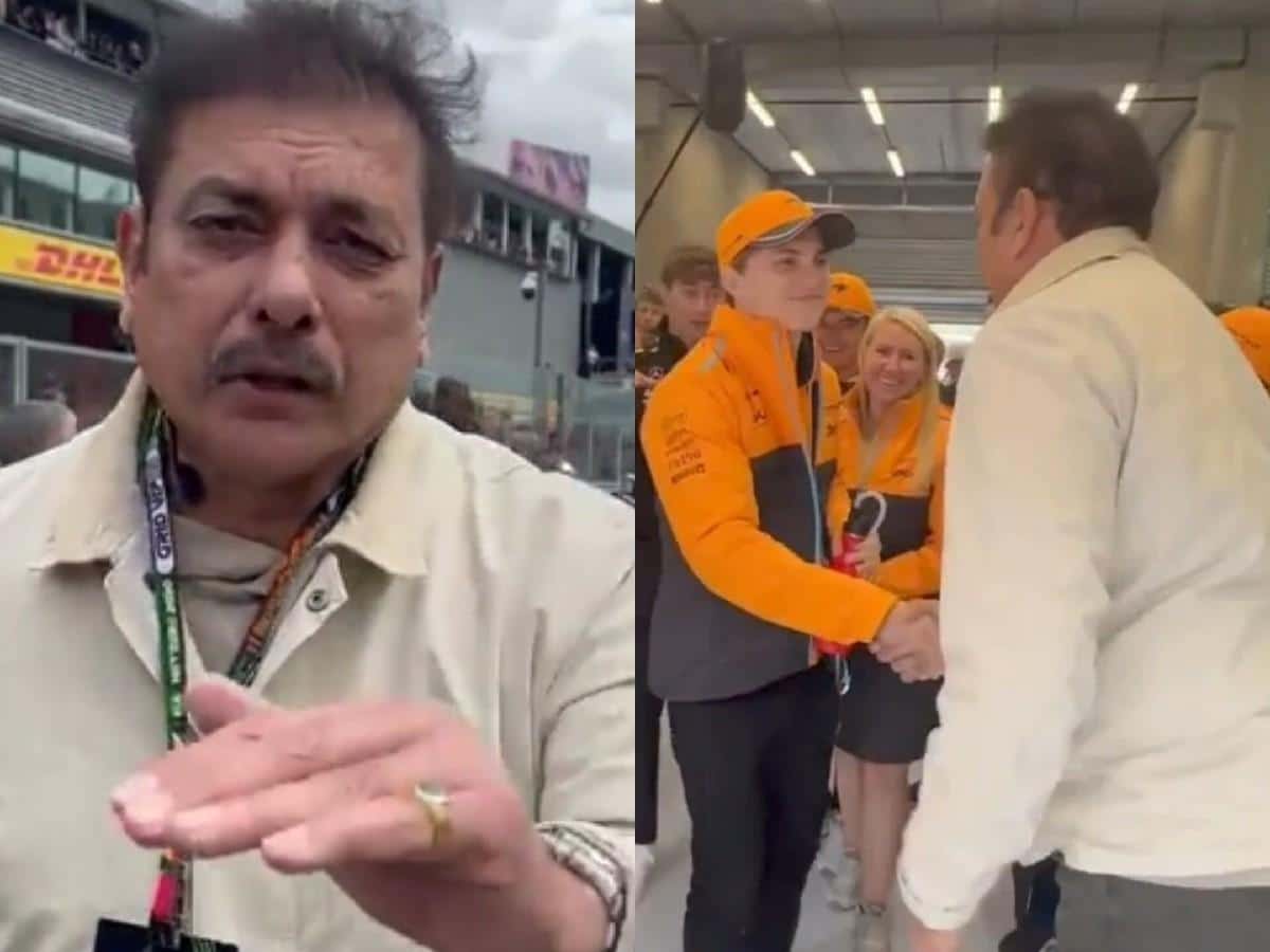 WATCH: “Going to go like hell,” Ravi Shastri spotted doing COMMENTARY for fans ahead of Belgian GP race