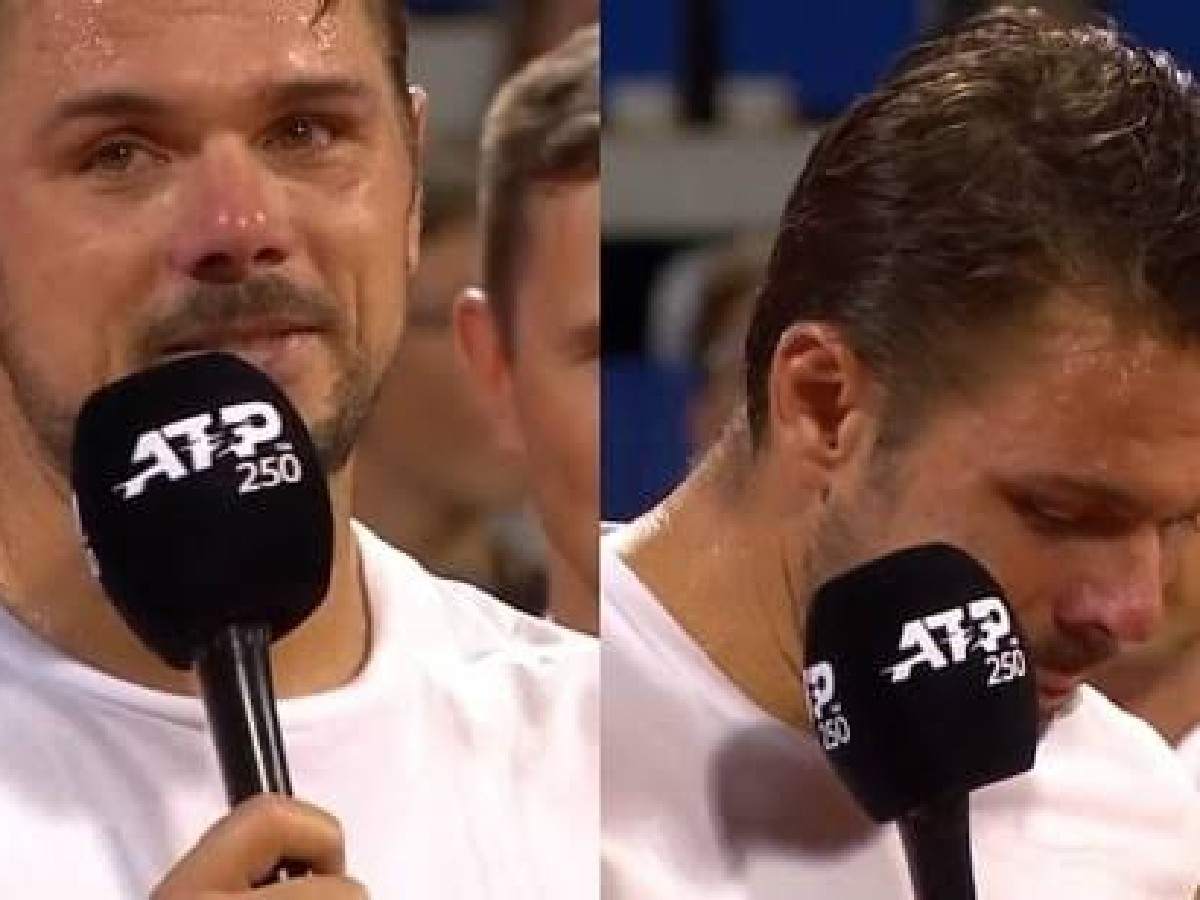 WATCH: Stan Wawrinka breaks down in tears as he falls just one victory short of ending 6-year long title drought at Croatian Open