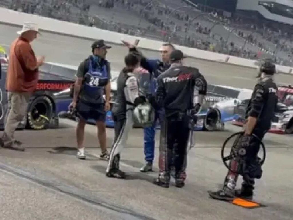 Hailie Deegan and Dean Thompson at Richmond Raceway (Credits: Twitter)