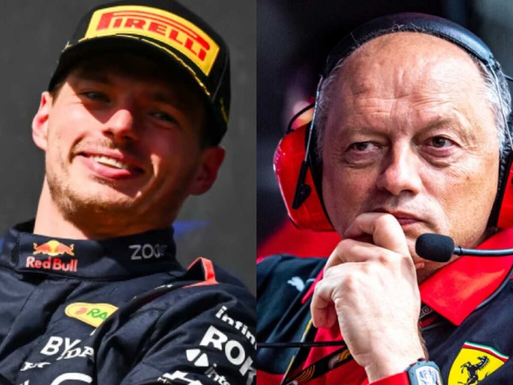 Max Verstappen and Frederic Vasseur