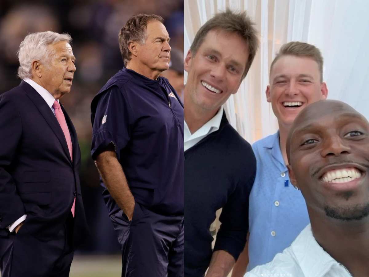 Patriots HC Bill Belichick’s alleged tussle with Robert Kraft intensifies after Mac Jones was spotted with Tom Brady at boss’ summer bash amid coach’s snub