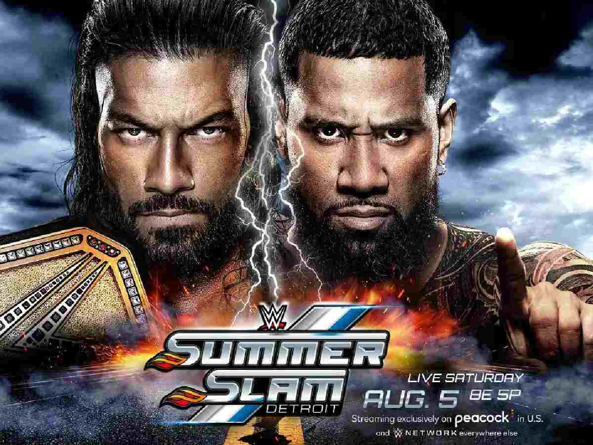 What are the rules of the Tribal Combat match announced for SummerSlam between Roman Reigns and Jey Uso?