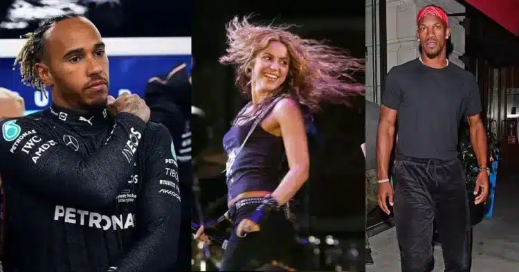 “No way Hamilton is getting c**ked” – Jimmy Butler reportedly STEALS Shakira from 7-time F1 World Champion, NBA Twitter SALUTE the Heat star