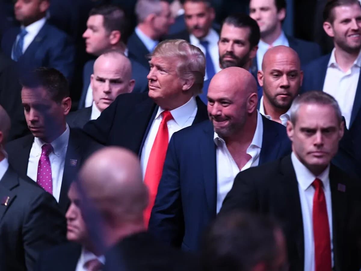 “This is what a REAL president does” – Despite under federal indictment, Donald Trump receives loudest cheer at UFC 290 with Dana White