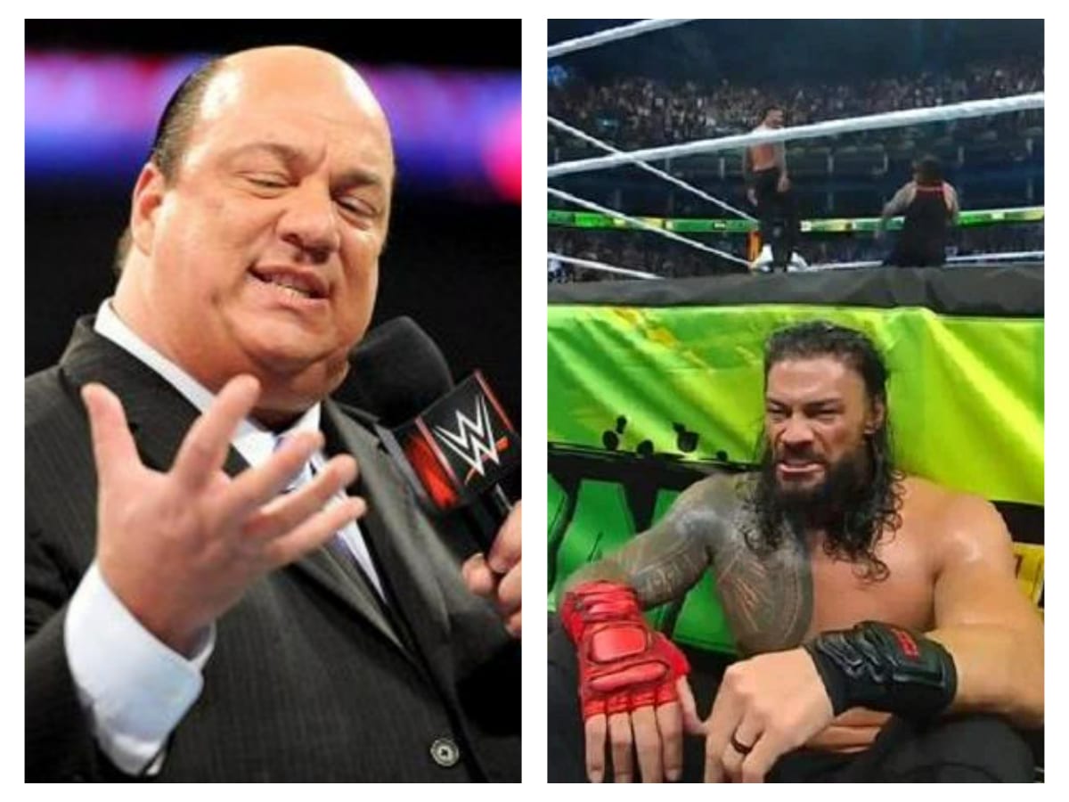 Paul Heyman finally reacts after Roman Reigns gets pinned for the first time in 1294 days at Money in the Bank 2023