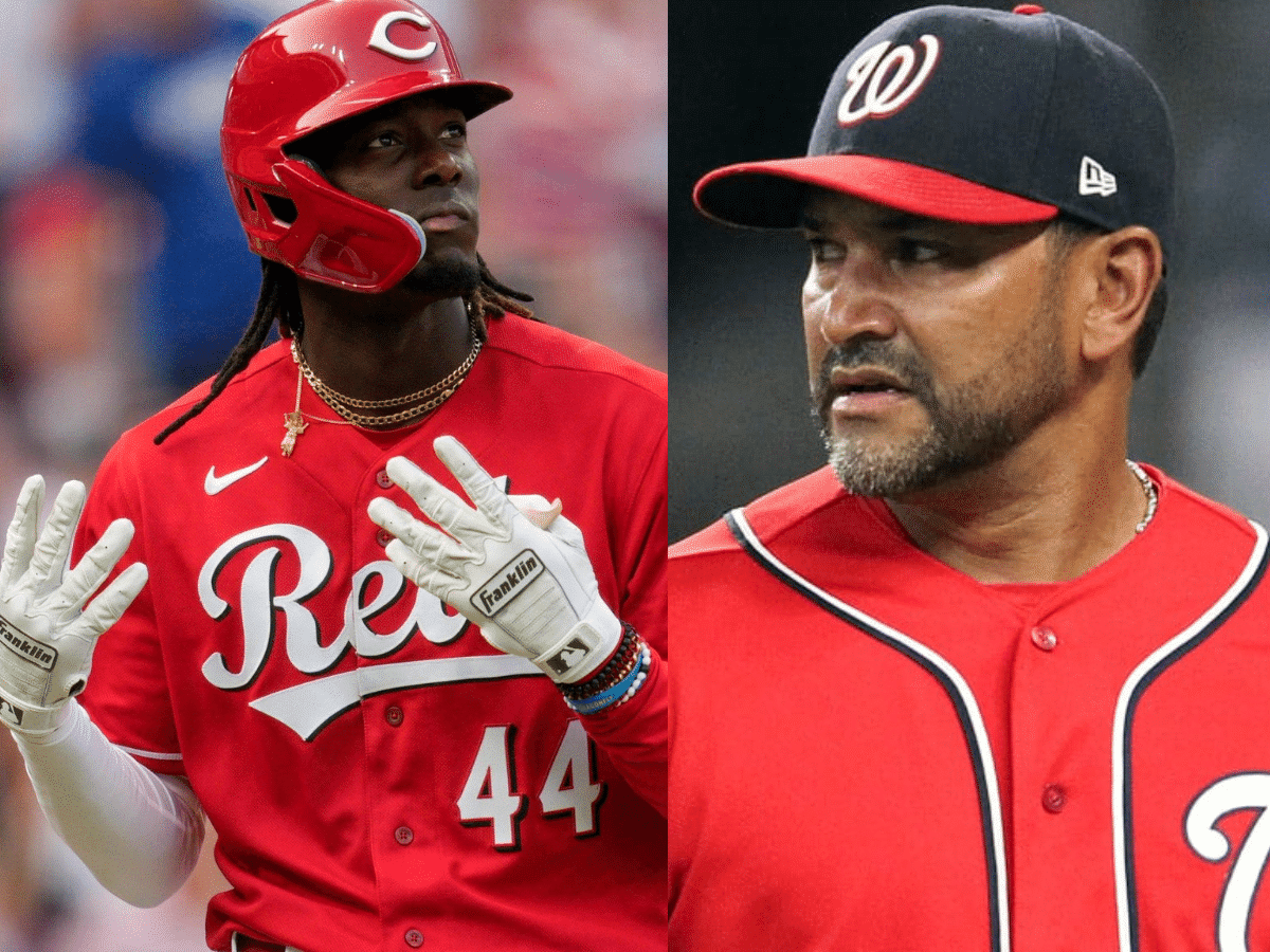 WATCH: Elly De La Cruz savagely TAUNTS Nationals dugout after bat check and manager Dave Martinez’s ‘didn’t like his antics’ comment