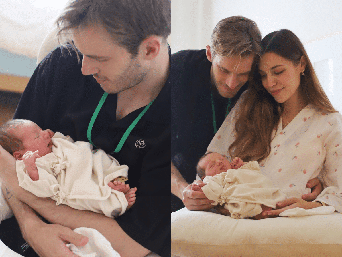 “Glad he was björn safely” – Fans welcome PewDiePie’s newborn baby Björn with some HILARIOUS tweets