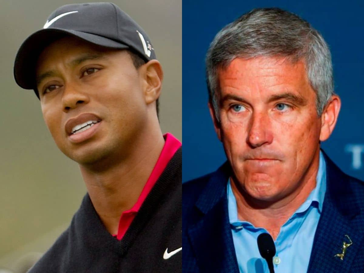 “Tell the Saudis to go F themselves,” Jay Monahan supposedly handed Tiger Woods SCRIPTED speech to rally troops against LIV Golf at Traveler’s Championship in 2022