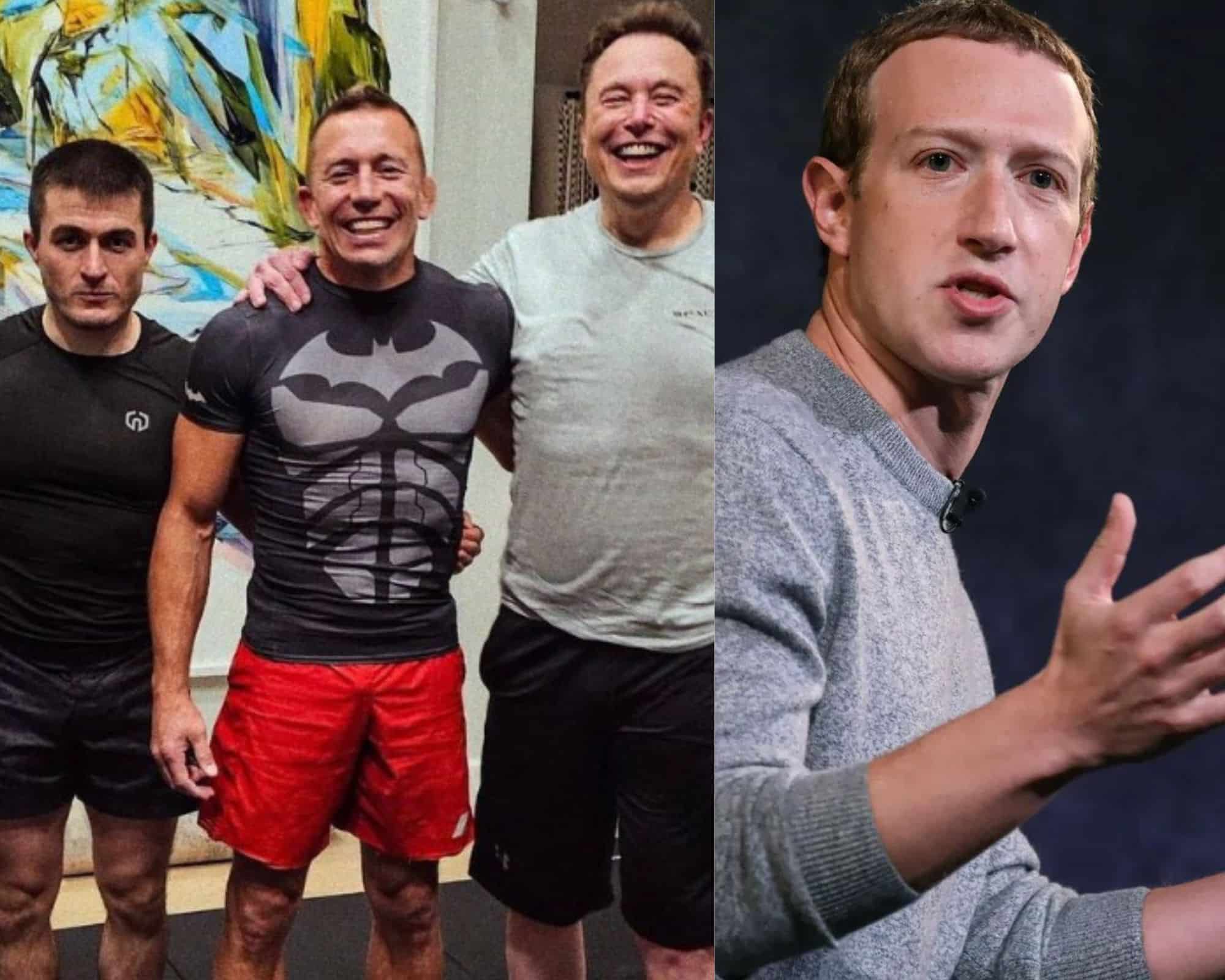 “Autistic Avengers” – Fans explode as Elon Musk drops latest squad pic with Georges St-Pierre to take Mark Zuckerberg fight to the next level