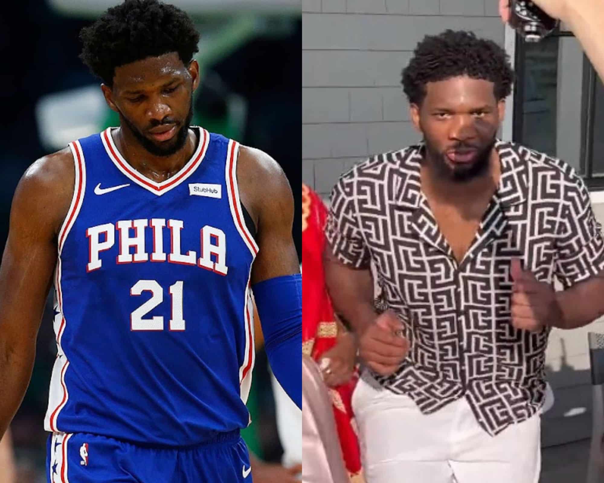 “Dances just like I imagined that Fruitcake would” – Joel Embiid’s BIZARRE dance clip gets VICIOUSLY ROASTED by NBA Twitter