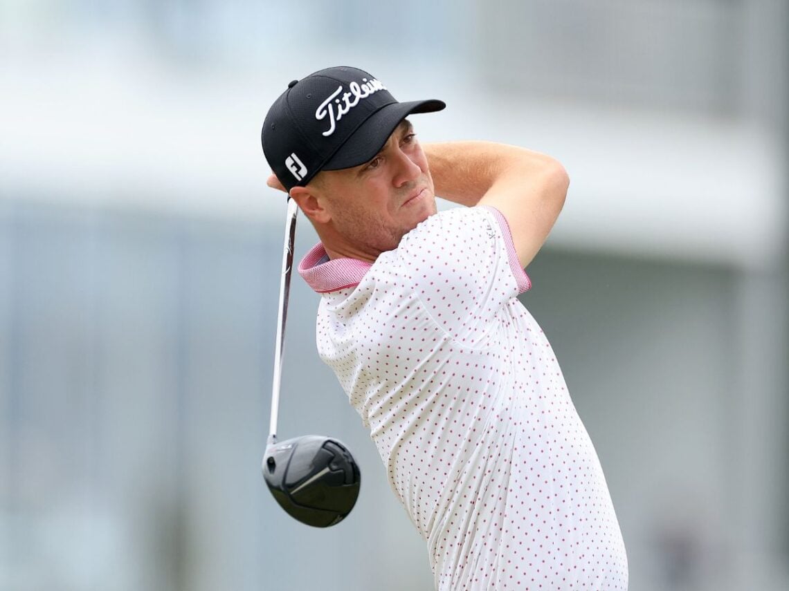 Justin Thomas at a major event