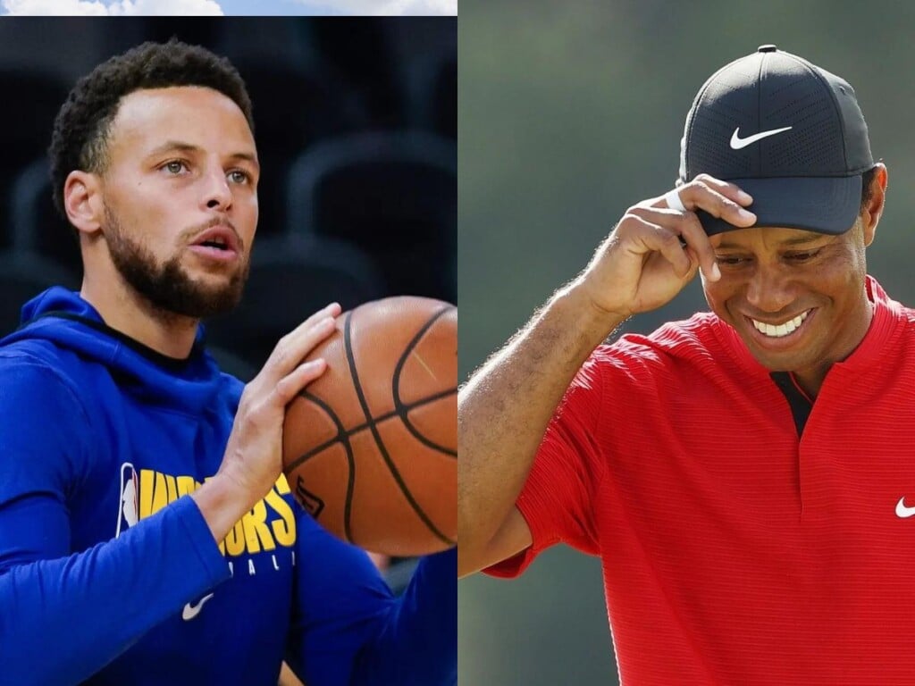 Steph Curry's, Tiger Woods (Image via USA today)