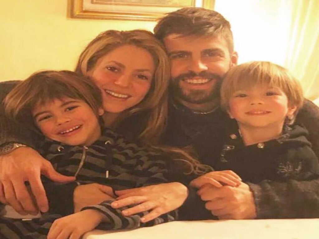 Gerard Pique and Shakira's family