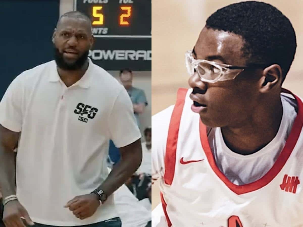 WATCH: LeBron James PUMPED UP following Peach Jam’s nail-biting victory as he becomes son Bryce’s coach