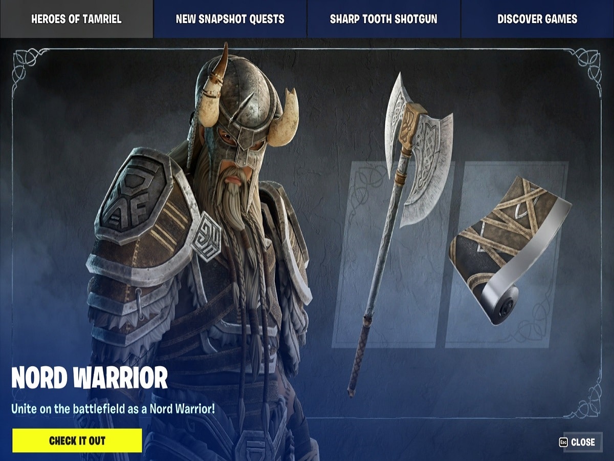 Fortnite x Elder Scrolls “Heroes of Tamriel”:  price, cosmetics, and more