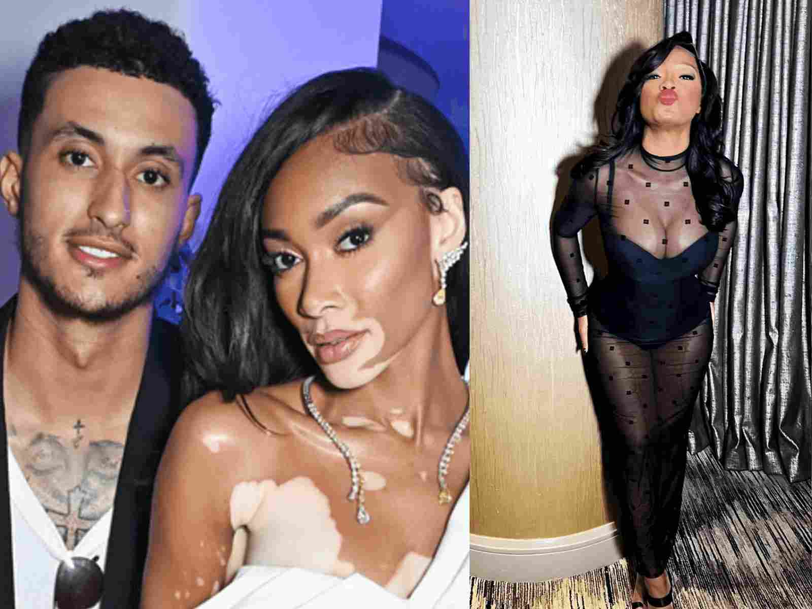 “See how easy it is to not embarrass your partner” – NBA Twitter SLAMS Keke Palmer after Kyle Kuzma’s girlfriend Winnie Harlow DISMISSES Usher’s approach during concert