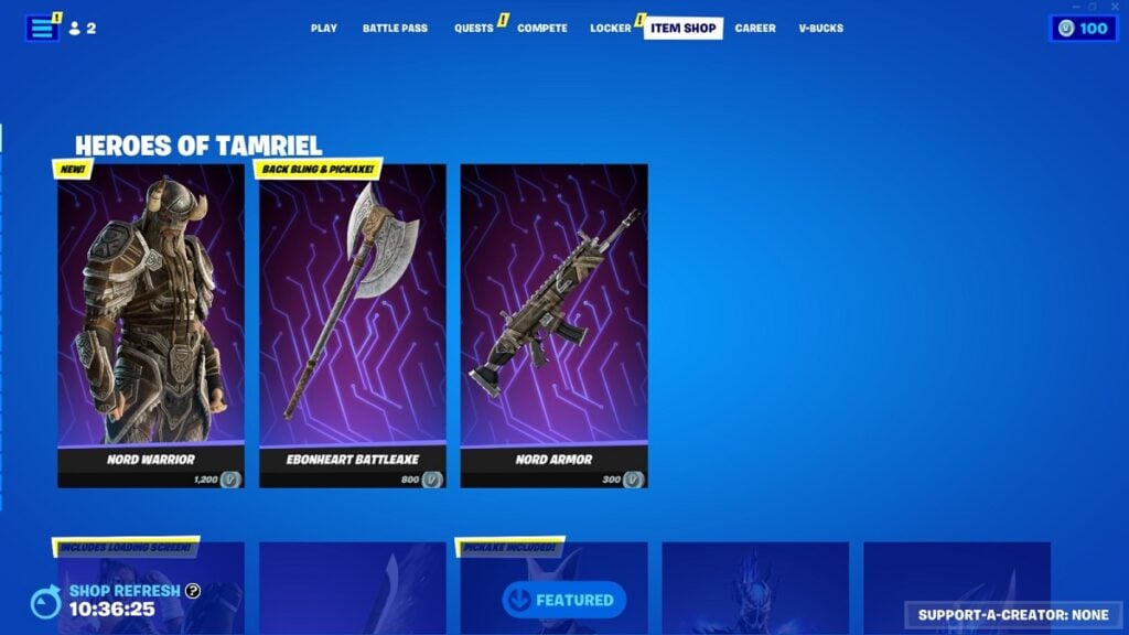 Fortnite x Elder Scrolls "Heroes of Tamriel":  price, cosmetics, and more