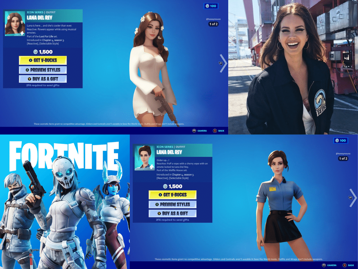 Is the Lana Del Rey skin available in Fortnite?