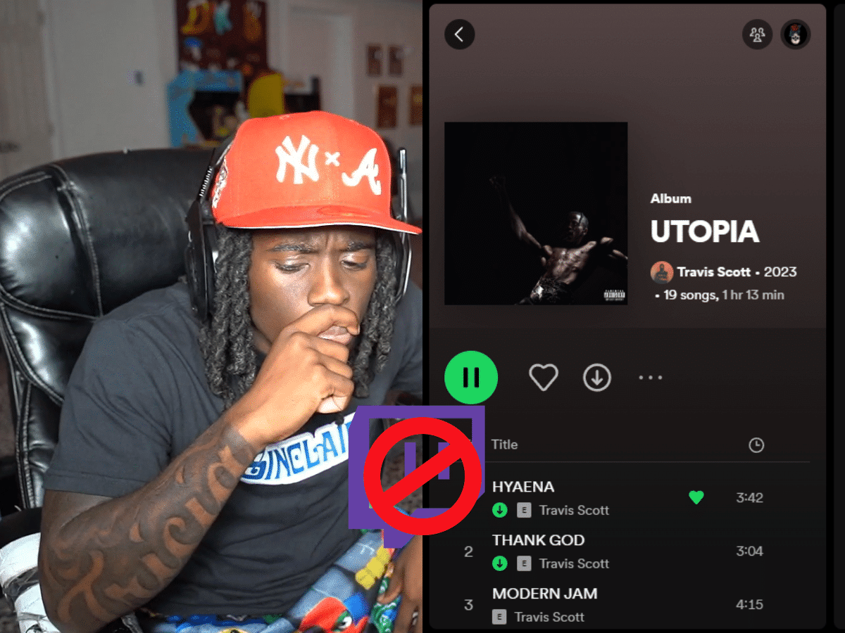 Popular streamer Kai Cenat risks Twitch ban with Travis Scott’s new album, Utopia listening party