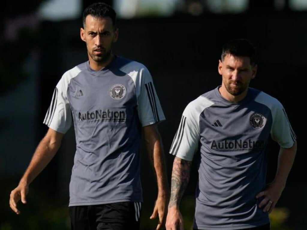 Lionel Messi and Sergio Busquets for Inter Miami.