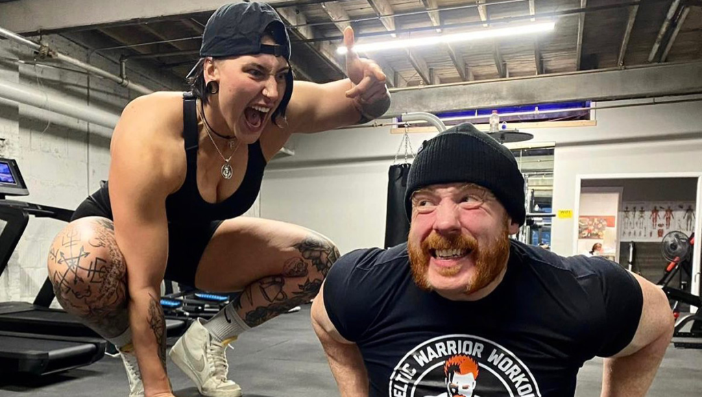 Rhea Ripley and Sheamus