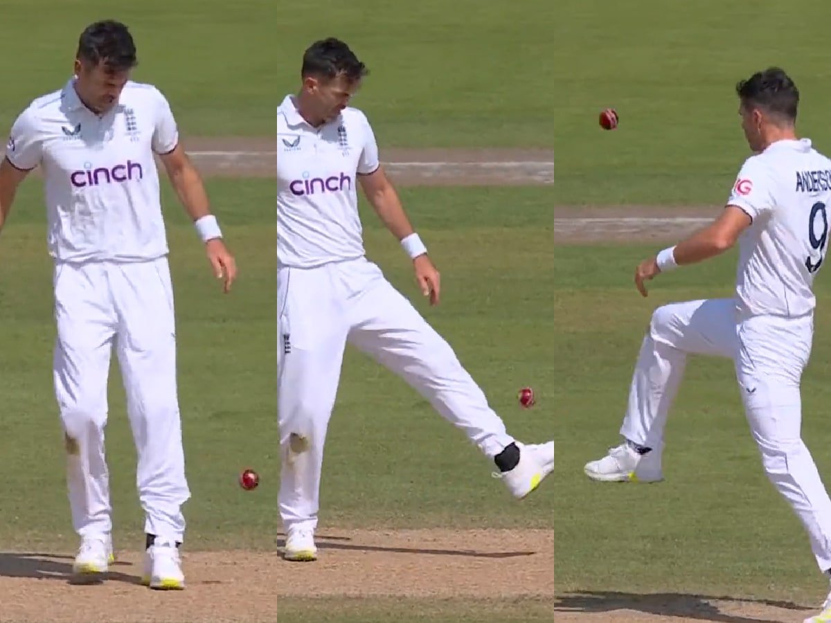 WATCH: James Anderson exhibits great footballing skills during fourth Ashes Test