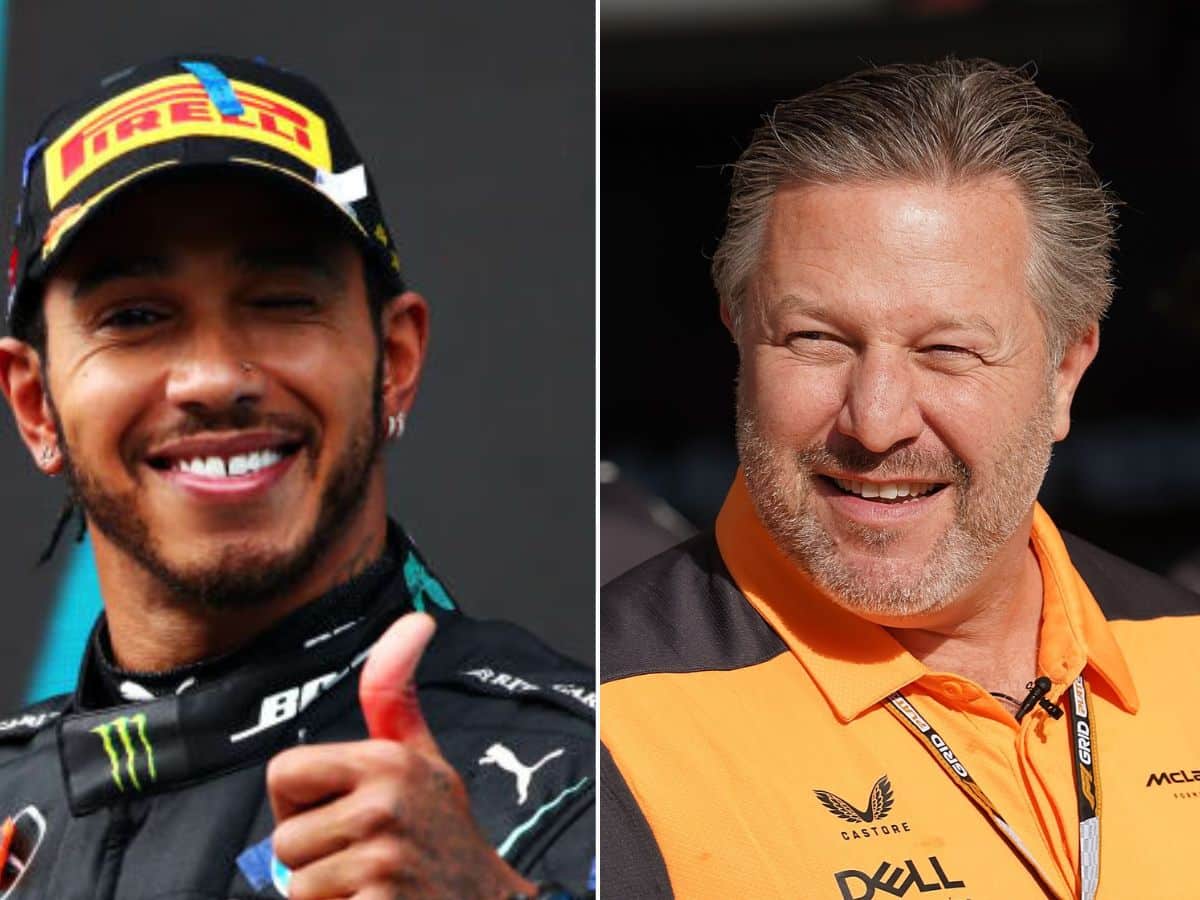 Zak Brown applauds Lewis Hamilton’s class for SENSIBLE fight with Lando Norris, despite him stealing Oscar Piastri’s maiden podium