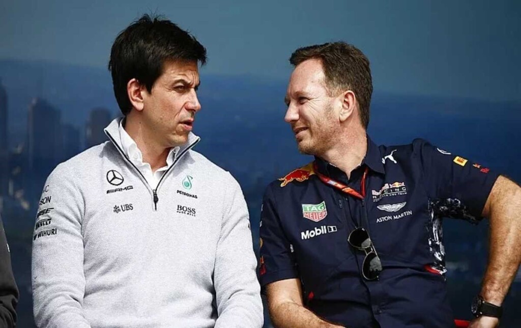 Toto Wolff and Christian Horner 