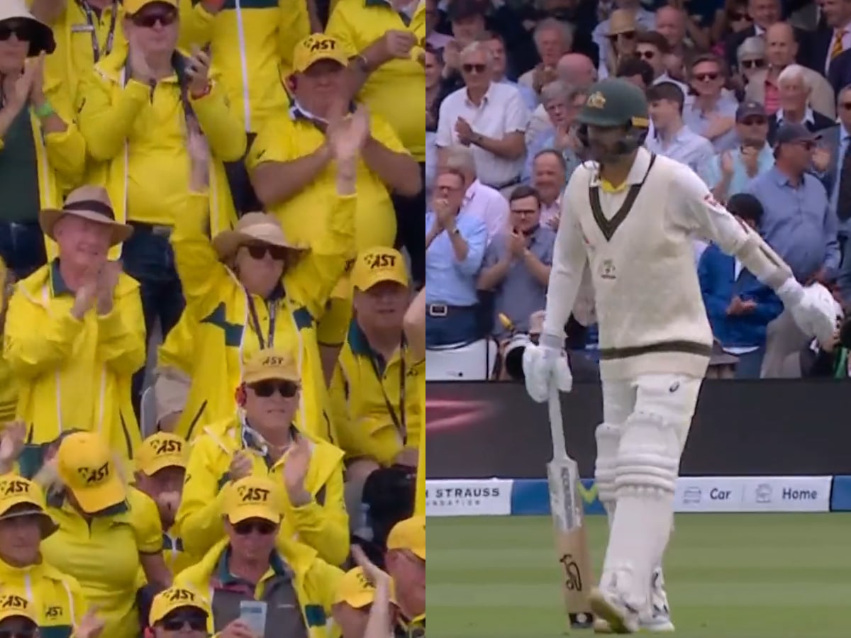 WATCH: Lord’s crowd stands and applauds Nathan Lyon who came out to bat despite injured leg in second Ashes Test