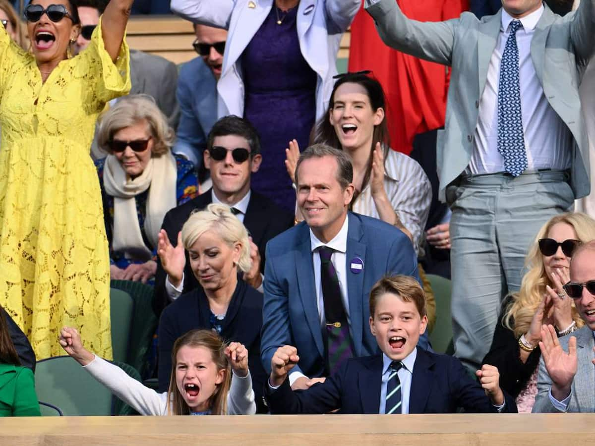 Chris Evert calls Princess Charlotte ‘DELIGHTFUL’ as photos of their Wimbledon finals meeting go viral