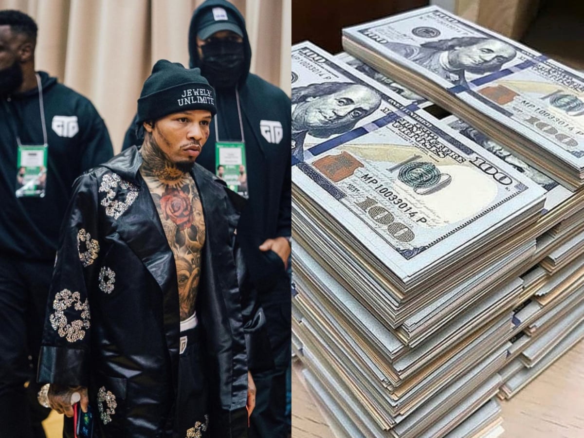 “Wonders why his mansion got robbed?” – Gervonta Davis immediately flexes stacks of cash after getting home from jail