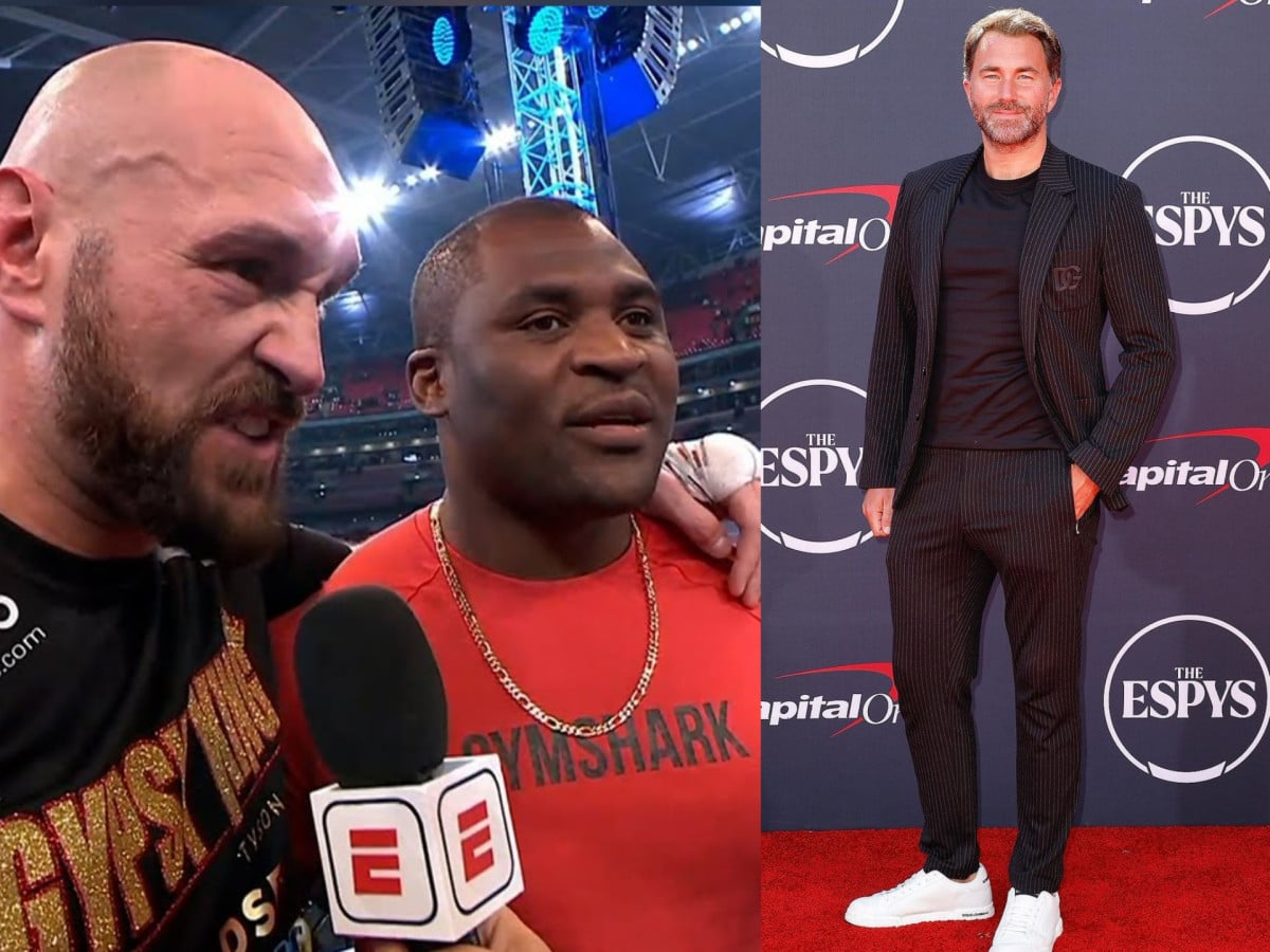 “He doesn’t know anything about it,” Francis Ngannou slams boxing Eddie Hearn for throwing shade at historical Tyson Fury fight