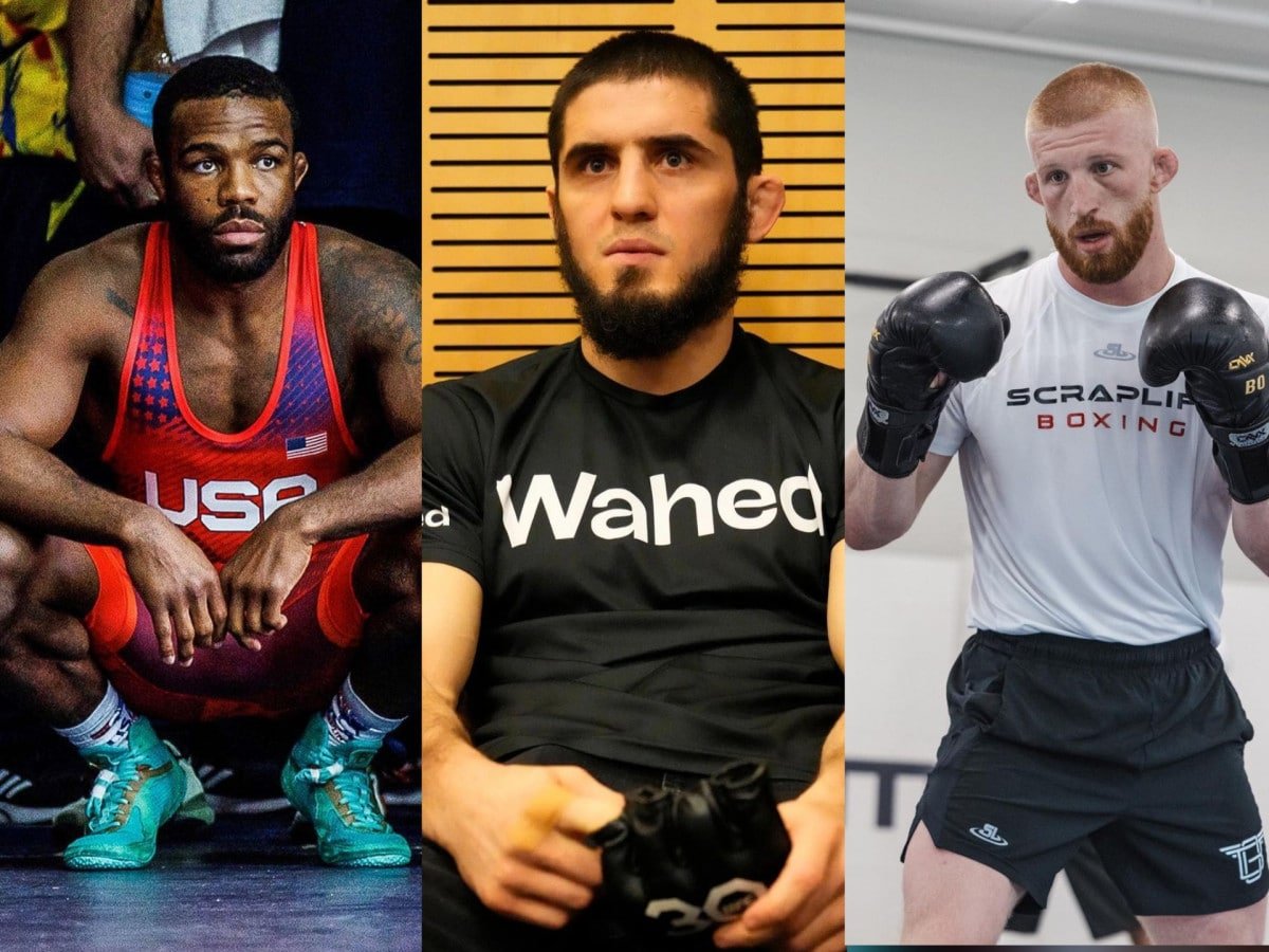 “He doesn’t come from a wrestling background,” Bo Nickal laughs off Dagestani Islam Makhachev’s claims of beating fellow-American Jordan Burroughs