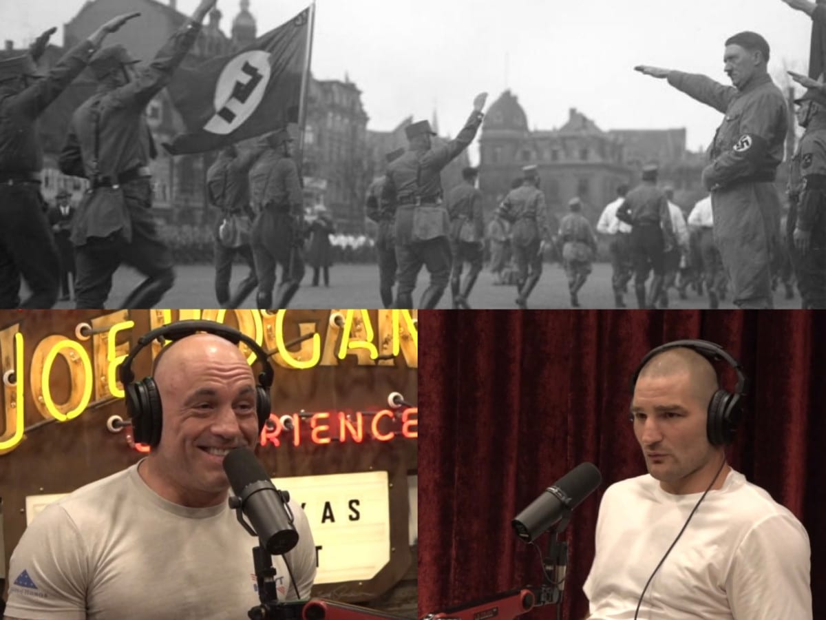 “Watch before it gets canceled” – Fans in shock as Sean Strickland drops Nazi joke on Joe Rogan’s Spotify podcast in 30 seconds