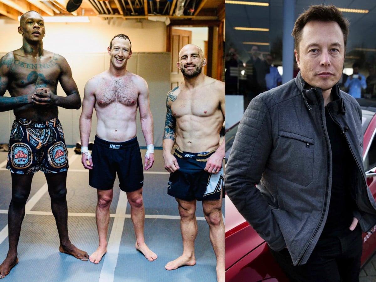 Meta CEO Mark Zuckerberg responds to Elon Musk’s ‘d**k measuring’ challenge by training with UFC champions Israel Adesanya and Alexander Volkanovski 